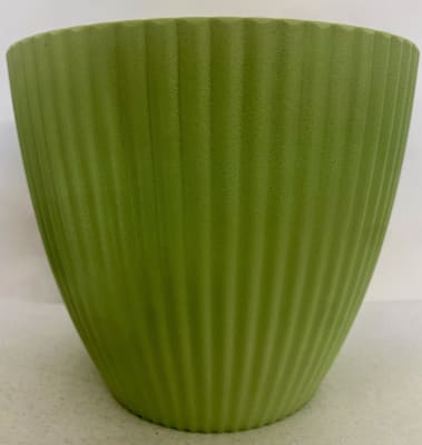 Maceteros Rayado Resina Grande Verde