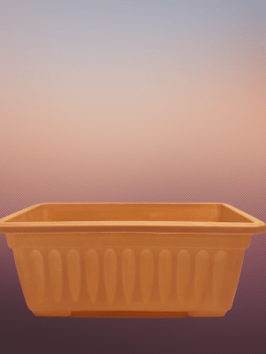 Jardineras.Estriada Rectangular. Crema. 34,x19 CM