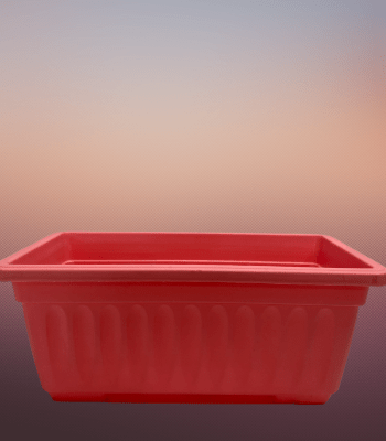 Jardineras.Estriada Rectangular. Rosada. 34,x19 CM