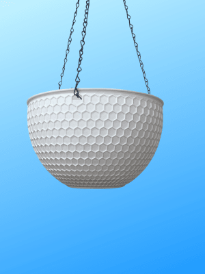 Macetero Colgante  Autorregante  Color: Blanco 26x16 CM