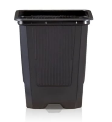 Pote Cuadrado Negro VQF 9X9X9,5