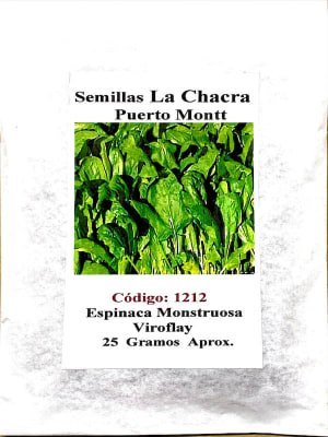 Espinaca Monstruosa Viroflay 25 Gramos.