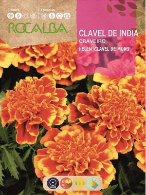 Tagete. Clavel de la India Moro Sobre. 4 Gramos