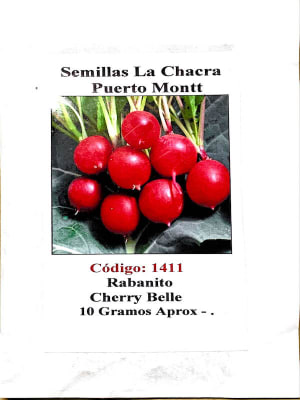 Rabanito Saxa Rojo Entero. 10 Gramos