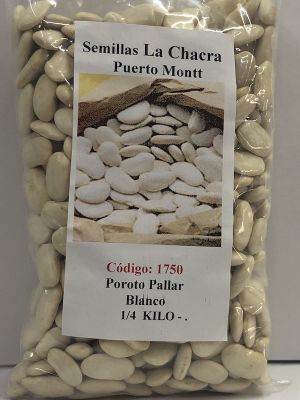 Poroto Pallar Blanco 250 GRAMOS