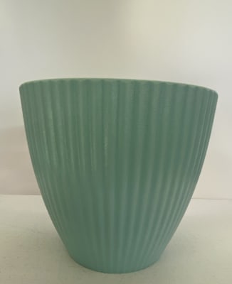 Maceteros Rayado Resina Color: Celeste