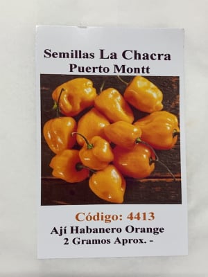 Ají Picante Habanero. Orange