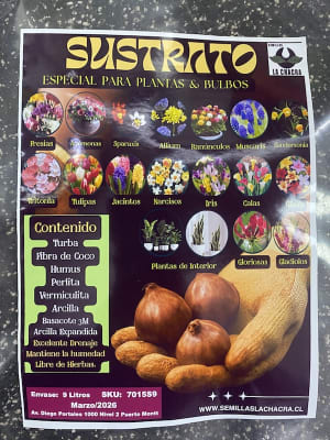 Sustrato Especial Bulbos & Plantas.  Envase 9 Litros.
