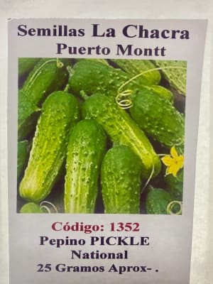 Pepino National Pickling. Sobre 25 Gramos