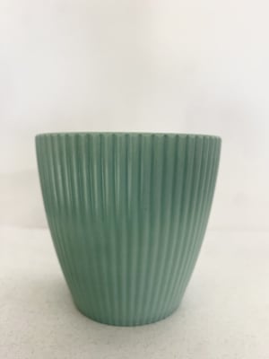 Maceteros Rayado Resina Celeste