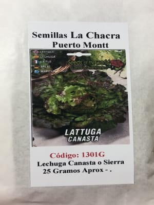 Lechuga la Canasta o Sierra. 25 Gramos