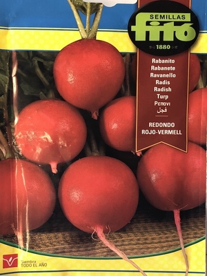 RABANITO REDONDO ROJO VERMELL 20 Gramos