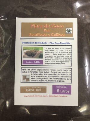 Fibra de Coco Expandida 6 Litros