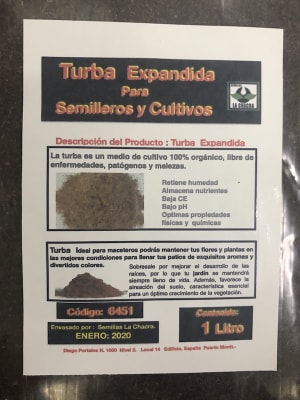 Turba Expandida 1 Litro