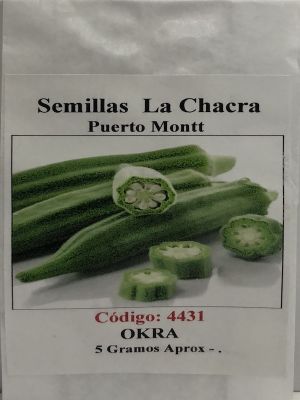 Okra. Variedad Clemson Spineless
