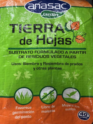 Tierra Hoja Saco 40 Litros