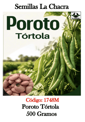 Poroto Tórtola. 500 Gramos