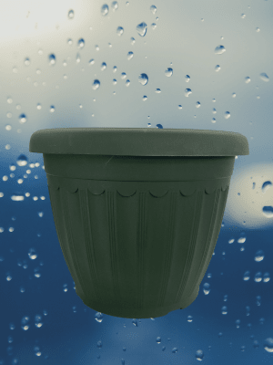 Maceteros  Color: Verde Redondo 25x19 CM