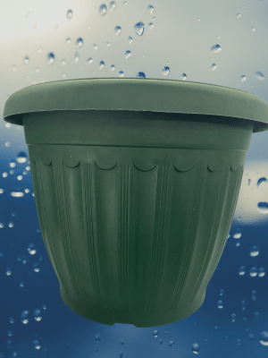 Maceteros  Color: Verde Redondo 31x23,5 CM