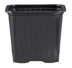 Pote Cuadrado Negro VQF 11x11x11,5 0