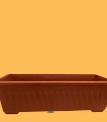 Jardineras Estriada Rectangular. Terracota 49,5x21x14 CM 0
