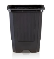 Pote Cuadrado Negro VQF 9X9X9,5 0