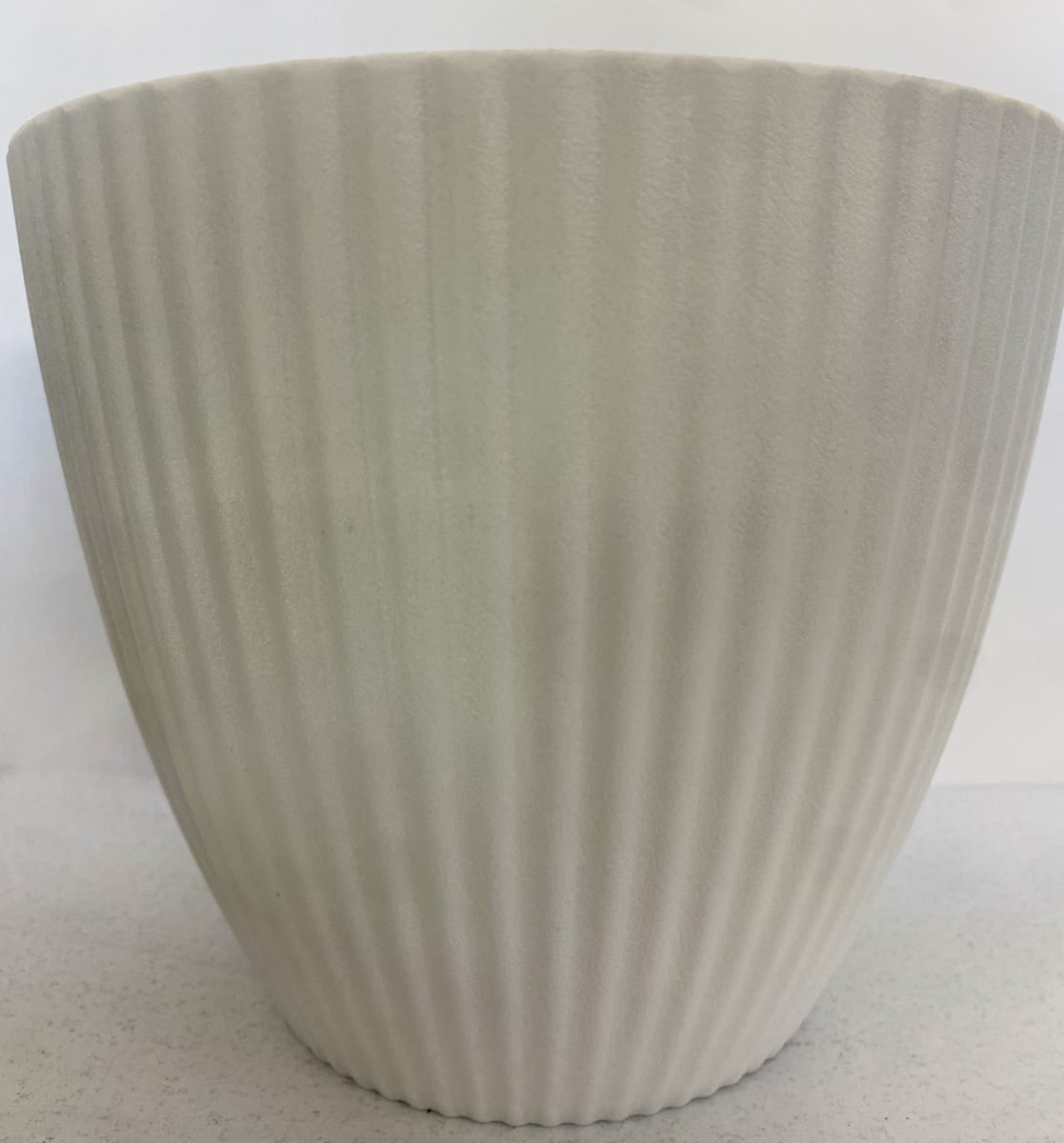 Maceteros Rayado Resina  Grande  Blanco1