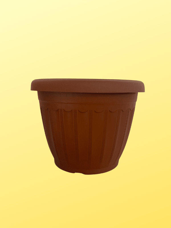 Macetero Estriado Red. Terracota 23x17 CM1
