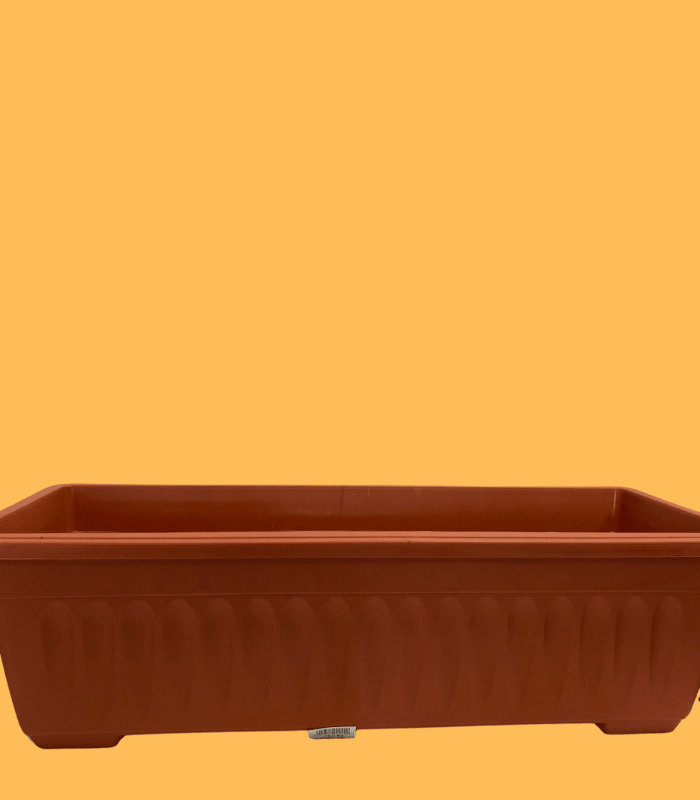 Jardineras Estriada Rectangular. Terracota 49,5x21x14 CM2