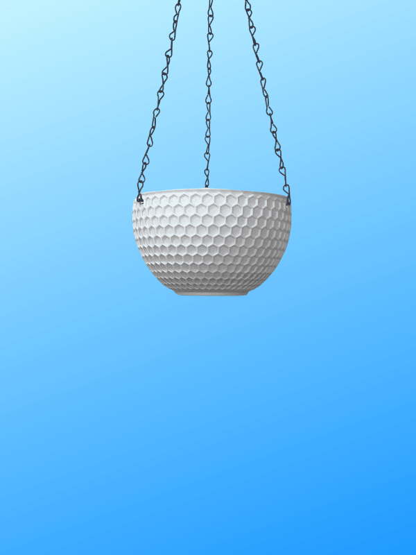 Macetero Colgante  Autorregante  Color: Blanco  16x11 CM1