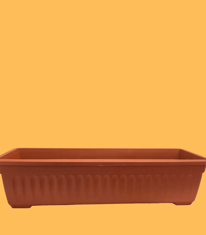 Jardineras Estriada Rectangular. Terracota 59x21x15,5 CM1