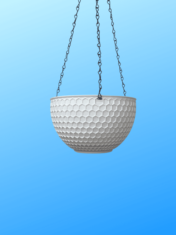 Macetero.Colgante  Autorregante  Color: Blanco 21x13 CM1