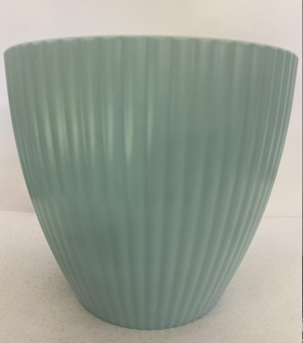 Maceteros Rayado Color Celeste de Resina1