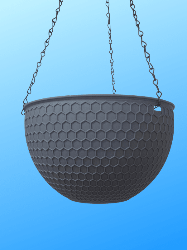 Macetero Colgante  Autorregante  Color: Gris 26x16 CM1