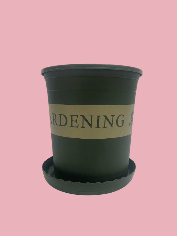 Maceteros Gardening con Plato Verde: 16x17 CM1