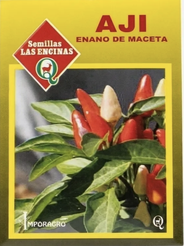 Ají . Enano de Macetas. sobre 1 Gramo1