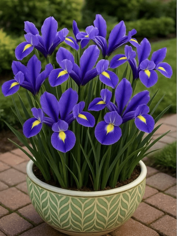 Bulbos de Iris Azul c/Amarillo2