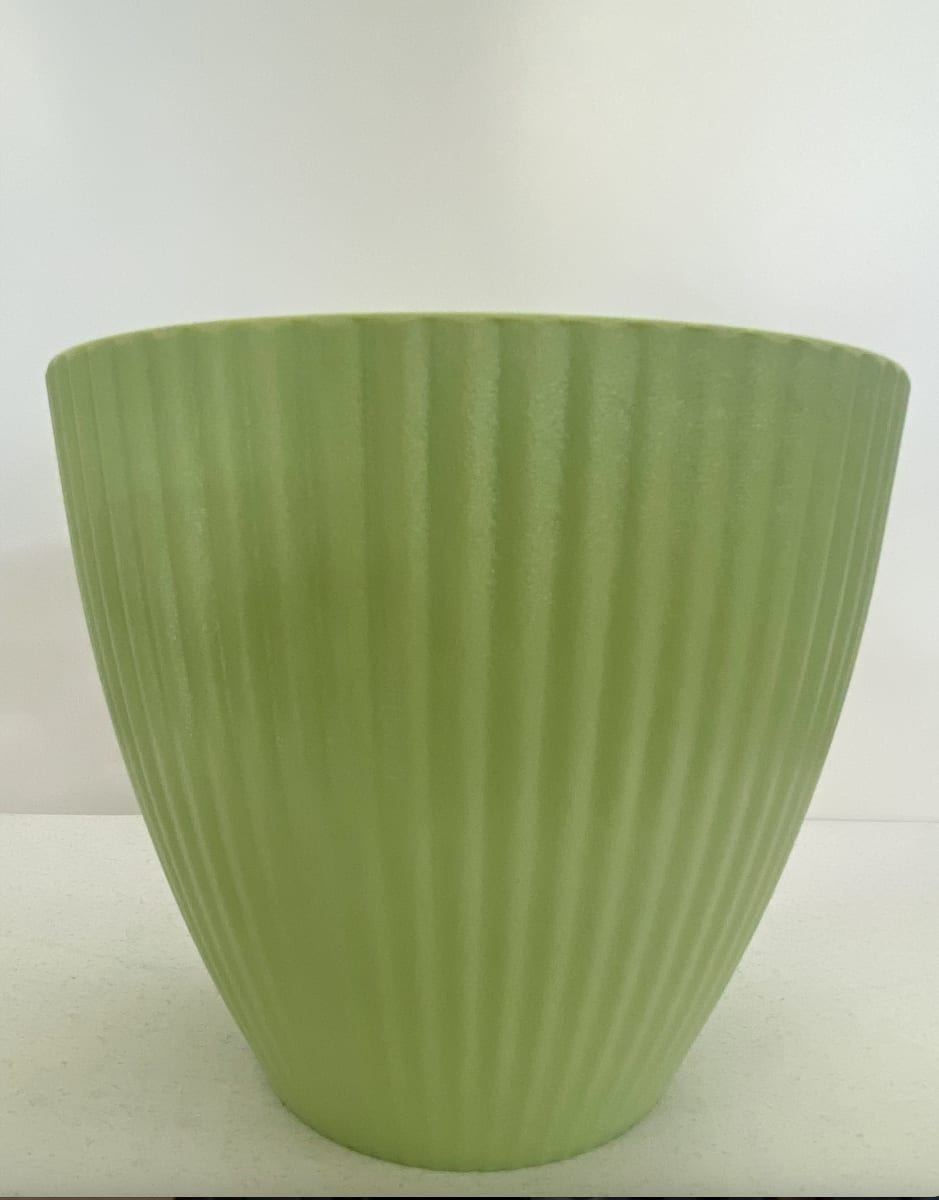 Maceteros Rayado Verde, Color: Resina1