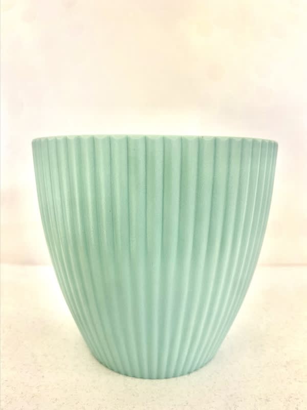 Maceteros Rayado Celeste , Resina1