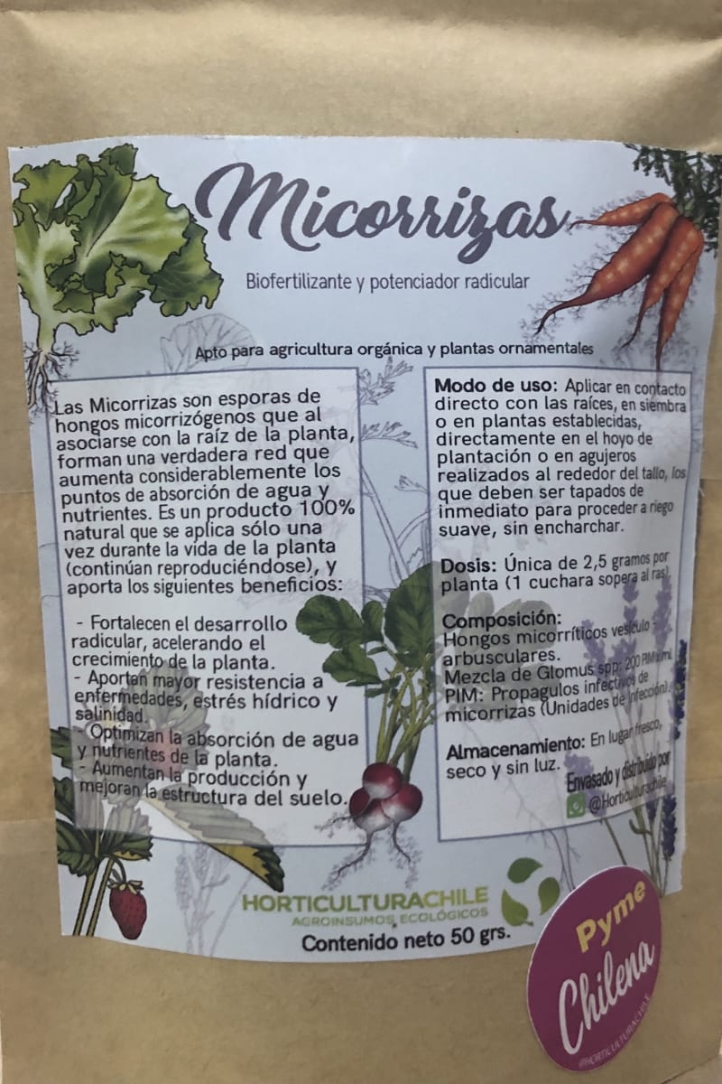 MICORRIZAS 50 Gramos ( Biofertilizante, Orgánico )1