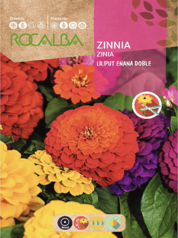 ZINNIA Liliput Enana Doble Variada1