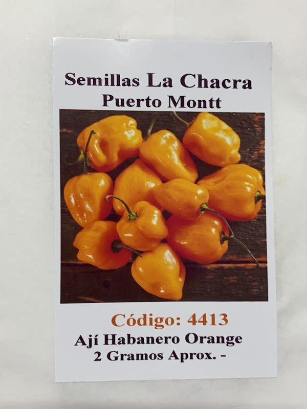 Ají Picante Habanero. Orange1