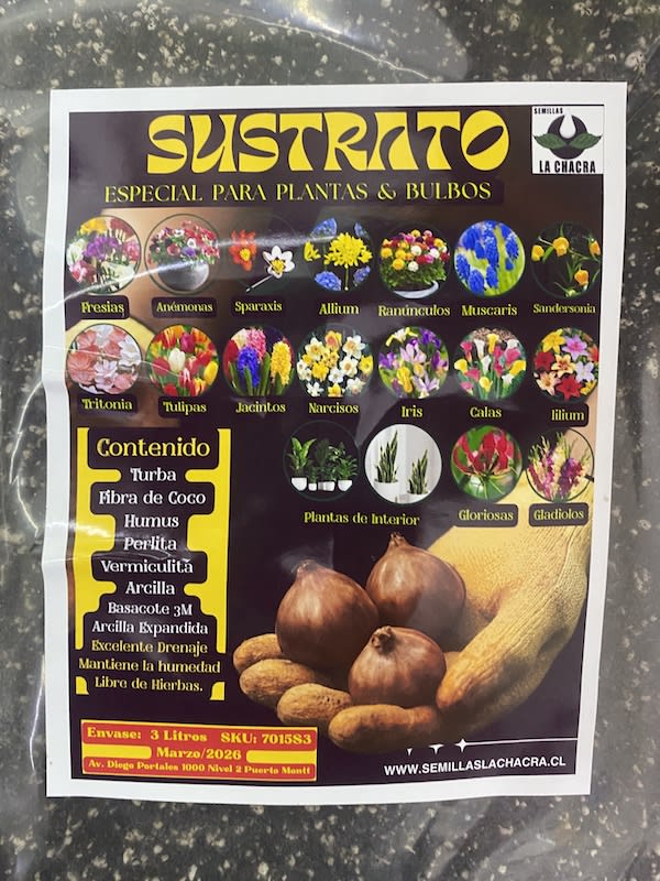 Sustrato Especial Bulbos & Plantas.  Envase  3 Litros.1