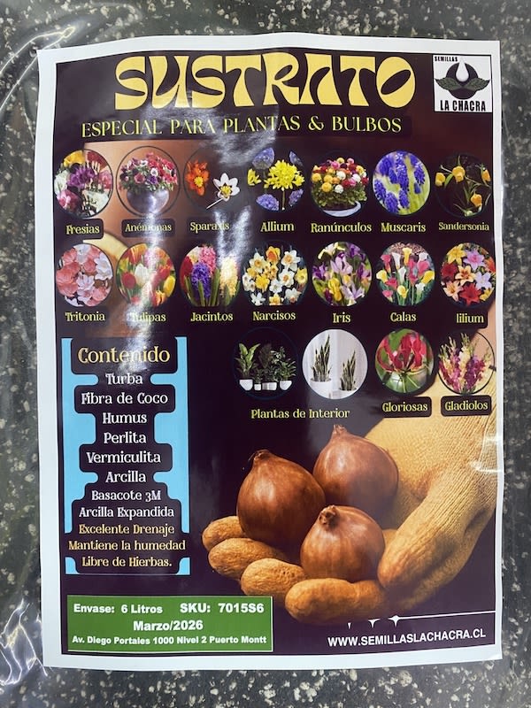 Sustrato Especial Bulbos & Plantas.  Envase 6 Litros.1