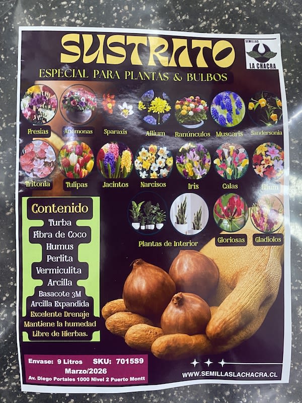 Sustrato Especial Bulbos & Plantas.  Envase 9 Litros.1