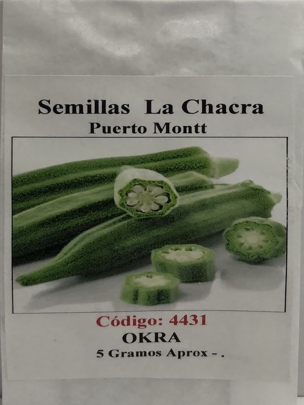 Okra. Variedad Clemson Spineless1