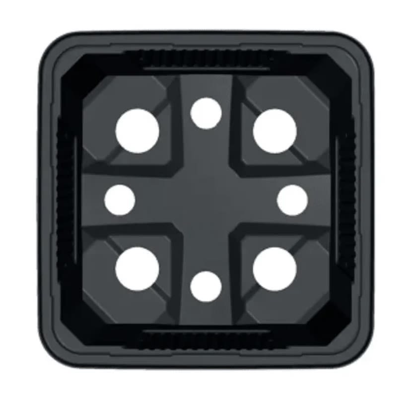 Pote Cuadrado Negro VQF 7x7x6,52