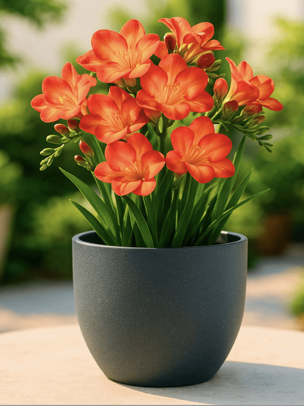 60 Bulbos Fresias Semi-Dobles    Color: Rojo Size: 5+2