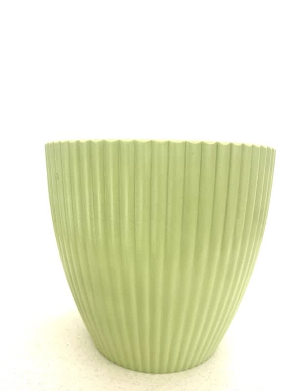 Maceteros Rayado Verde , Resina1