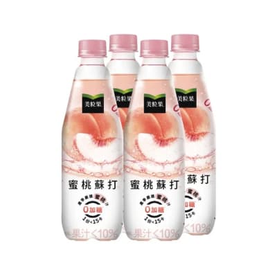 BEBIDA SABOR A DURAZNO SIN AZUCAR AÑADIDA 500ML PACK 4UND1